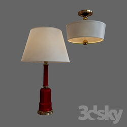 Table lamp - French Glass Lamp Vaughan 