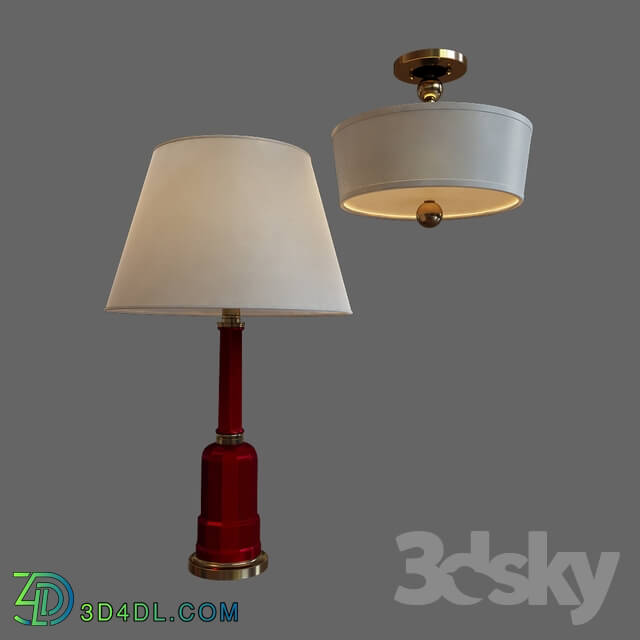 Table lamp - French Glass Lamp Vaughan