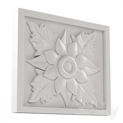 Decorative plaster - Flower Panel 