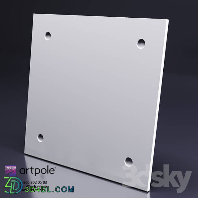 3D panel - Gypsum 3d panels LOFT TECHNO from Artpole