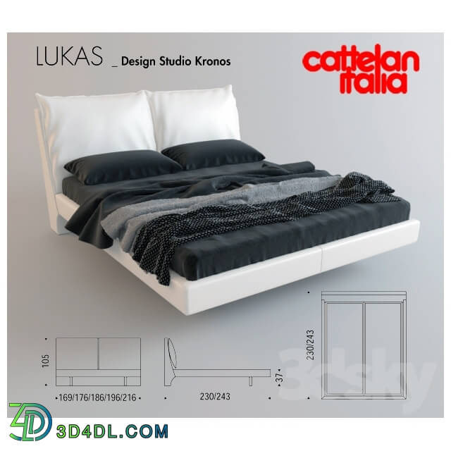 Bed - Cattelan Italia _ LUCAS