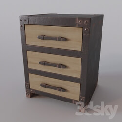 Sideboard _ Chest of drawer - CHEST INDUSTRIAL LOFT RAW CHESTER STORAGE 