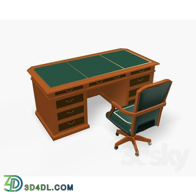 Office furniture - writing desk with armchair