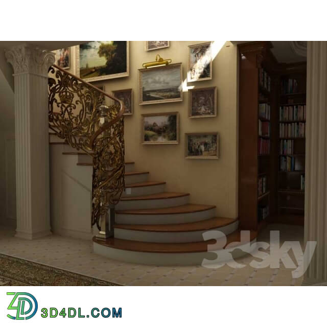 Staircase - Staircase in the classical style