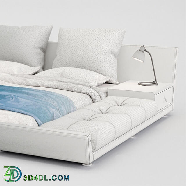 Bed - ESF 1336 L-type bed