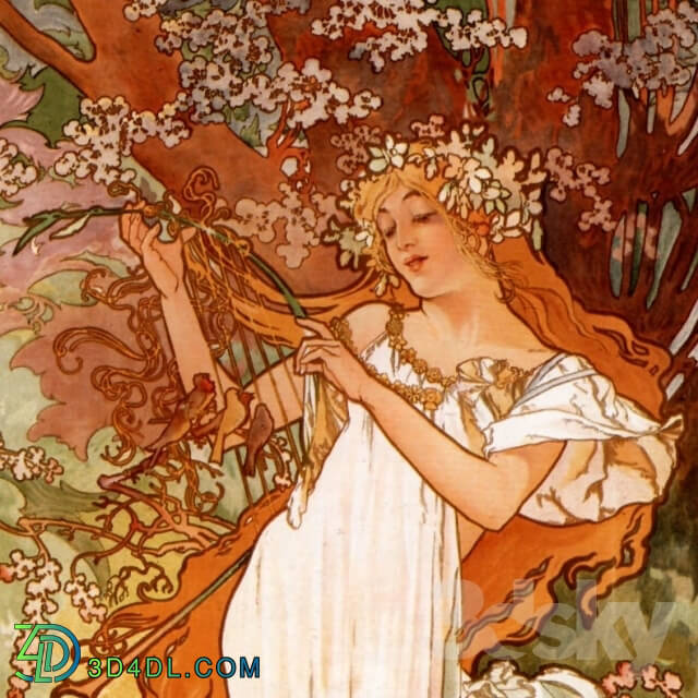 Miscellaneous - paintings by Alphonse Mucha