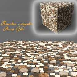 Bathroom accessories - Tile mosaic Planet Gold 