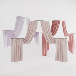 Curtain - Half round curtains 01 