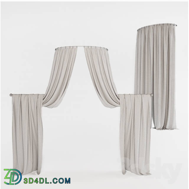 Curtain - Half round curtains 01