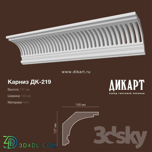 Decorative plaster - DK-219_137x148mm