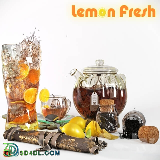 Food and drinks - Tea with lemon _Lemon Fresh_