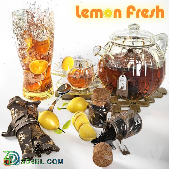 Food and drinks - Tea with lemon _Lemon Fresh_