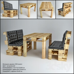 Table _ Chair - Table and sofa from pallets 