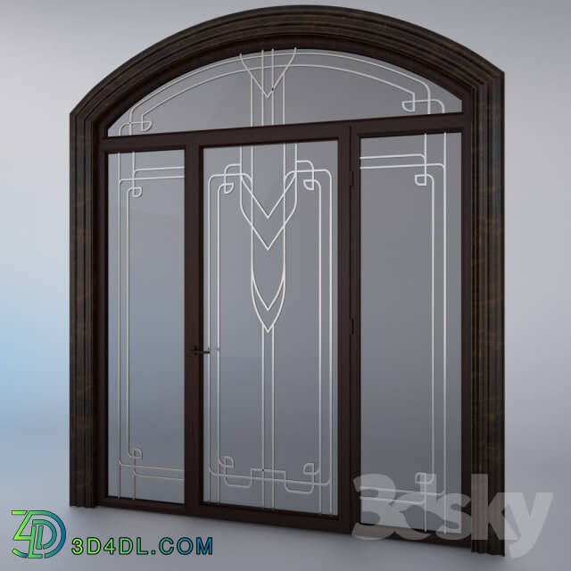 Doors - Forging. Door and console table