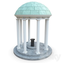 Other architectural elements - Arbor with a drinking fountain 