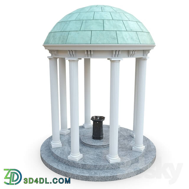 Other architectural elements - Arbor with a drinking fountain