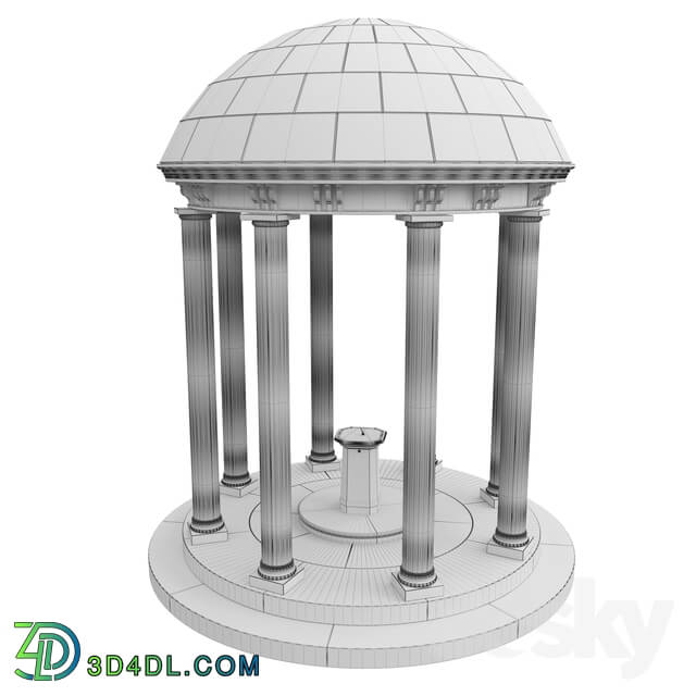 Other architectural elements - Arbor with a drinking fountain