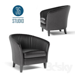 Arm chair - OM Leather chair model S30801 from Studio 36 
