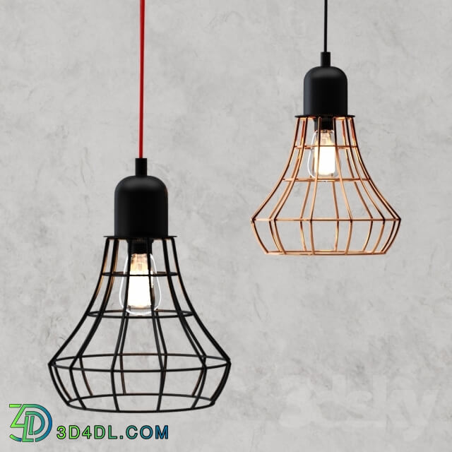 Ceiling light - DIY cage Light Lamp