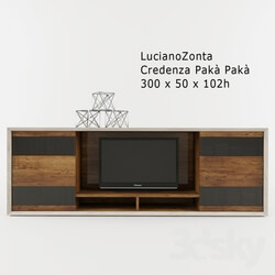 Sideboard _ Chest of drawer - Wardrobe LucianoZonta TV_ books 