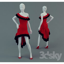 Clothes and shoes - Tango dress 