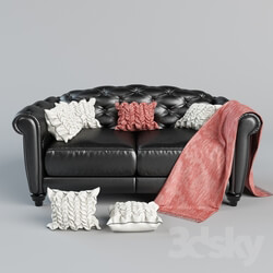 Sofa - Sofa Natuzzi Editions B873 with pillows 