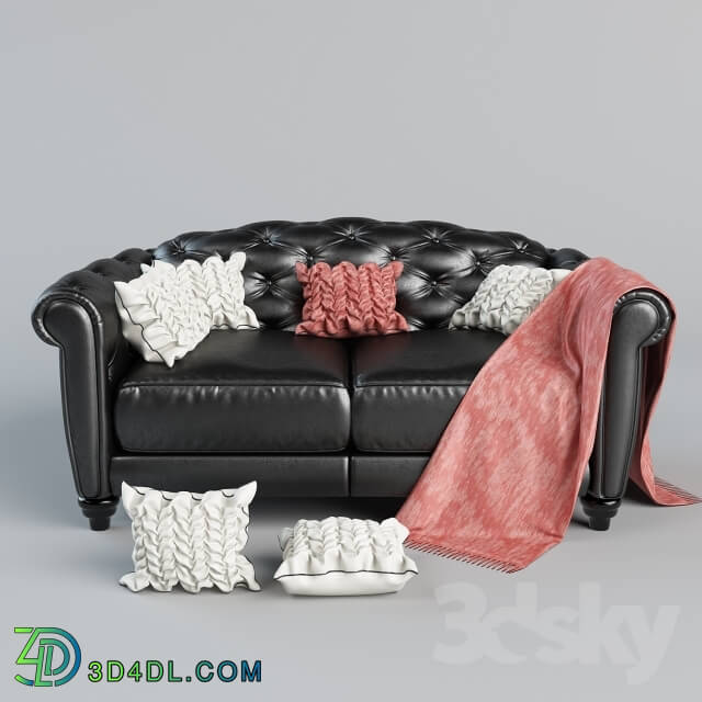 Sofa - Sofa Natuzzi Editions B873 with pillows