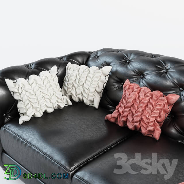 Sofa - Sofa Natuzzi Editions B873 with pillows