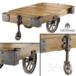 Table - FACTORY CART COFFEE TABLE 