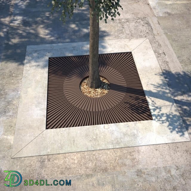 Other architectural elements - Square Tree Grate Corona Pattern