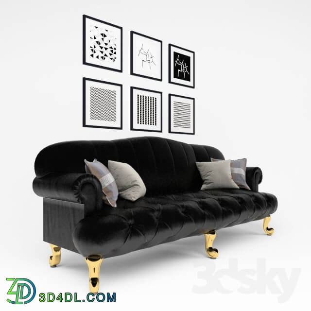 Sofa - Black Sofa