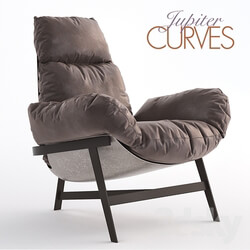 Arm chair - Jupiter curves 