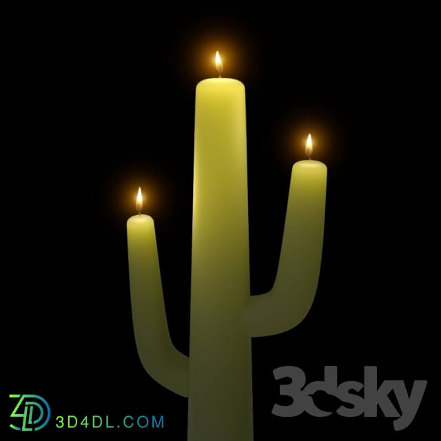 Other decorative objects - Cactus Candle