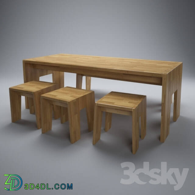 Table _ Chair - Stubborn Dining Table