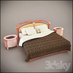 Bed - Bed_ nightstand 