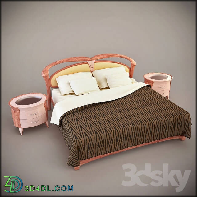 Bed - Bed_ nightstand