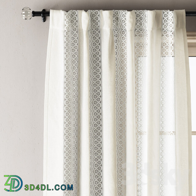 Curtain - Anthropologie Lace Curtains