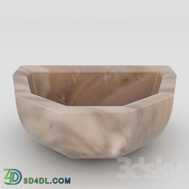 Wash basin - Qurna marble KM26