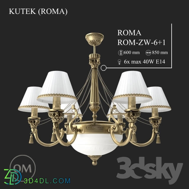 Ceiling light - KUTEK _ROMA_ ROM-ZW-6 _ 1