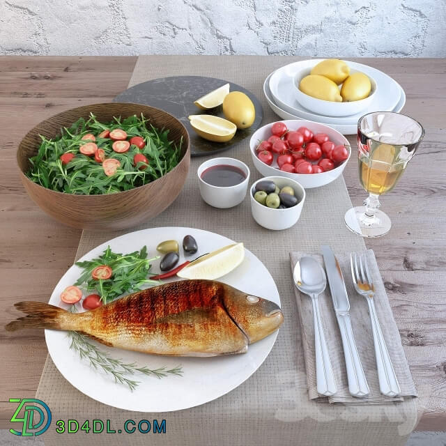 Food and drinks - Fish fried_ Dorada