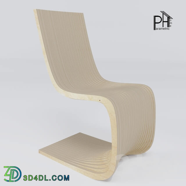 Chair - Chair parametric model lava _