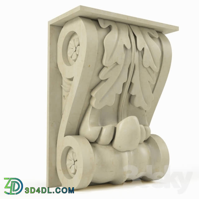 Decorative plaster - console