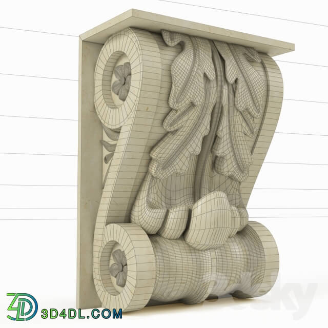 Decorative plaster - console