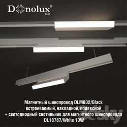 Technical lighting - Luminaire DL18787_White 10W for magnetic busbar trunking 