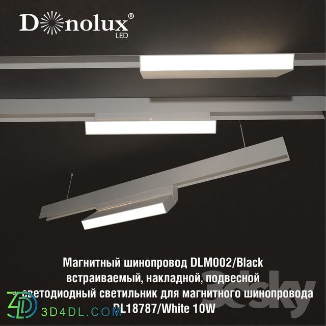 Technical lighting - Luminaire DL18787_White 10W for magnetic busbar trunking