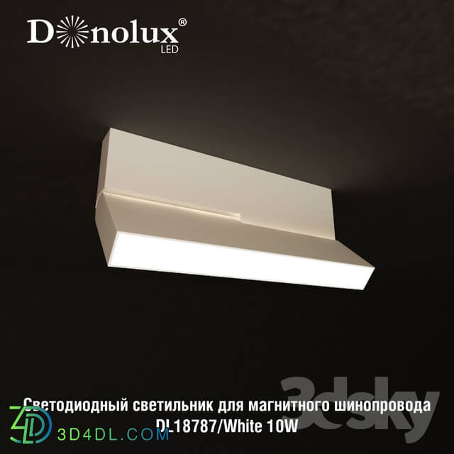 Technical lighting - Luminaire DL18787_White 10W for magnetic busbar trunking