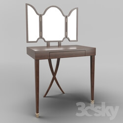 Table - OM Dressing table with Fratelli Barri MESTRE mirror in mahogany veneer finish _Mahogany C__ FB.LDT.MES.145 
