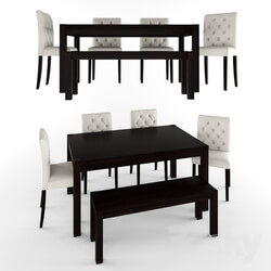 Table _ Chair - Galsworthy Dining Set 