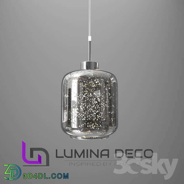 Ceiling light - _OM_ Pendant lamp Lumina Deco Alacosmo chrome