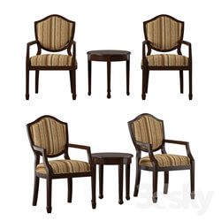 Table _ Chair - Oreanda Armchair Set 